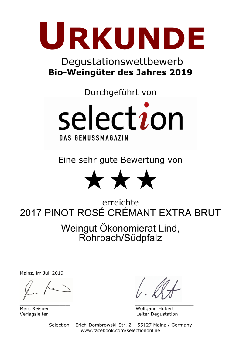 Nr. 34 - PINOT ROSÉ CRÉMANT EXTRA BRUT - 3 Sterne_Page_1 Nr. 34 - PINOT ROSÉ CRÉMANT EXTRA BRUT - 3 Sterne_Page_1