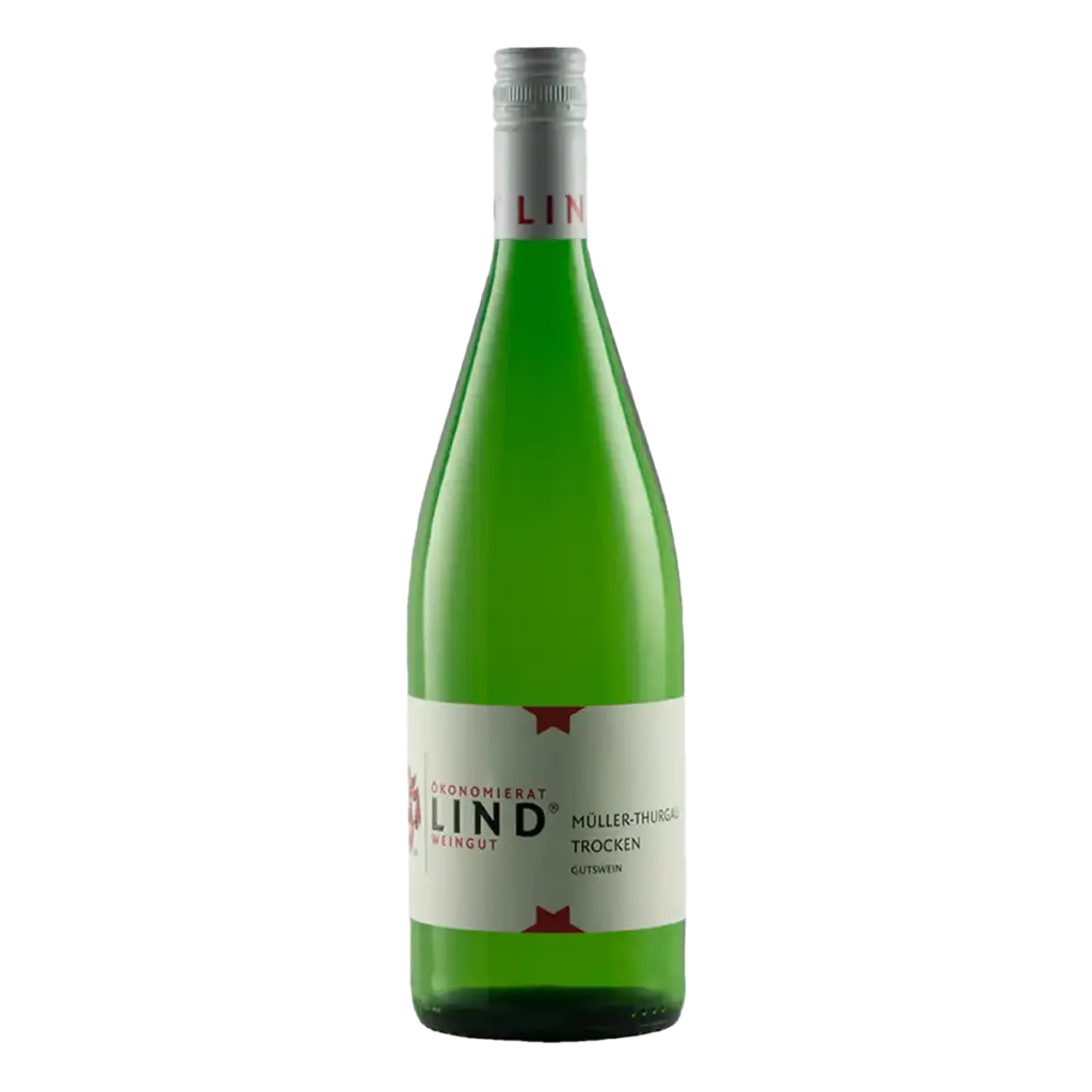Flasche Müller-Thurgau trocken vom Weingut Ökonomierat Lind
