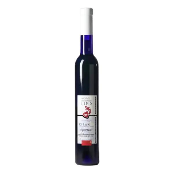 Frontansicht der Flasche Chardonnay Eiswein mit Etikett