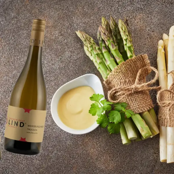 Spargelpaket mit frischen Weißweinen – die perfekten Weine zur Spargelzeit